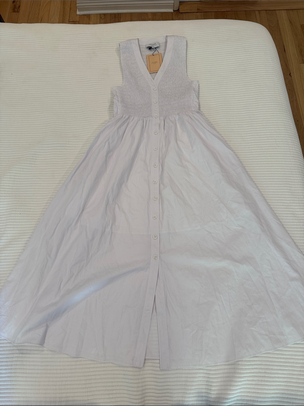 NWT La Ligne White Maeva Dress (S)